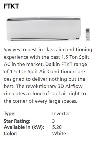 1.5 TON Split AC 2